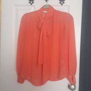 Peach dressy top